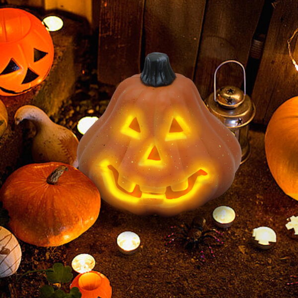 Glowing Halloween Pumpkin Courtyard and Mall Decoration Scene Set
