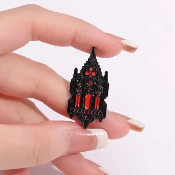 Gothic Church Lantern Brooch