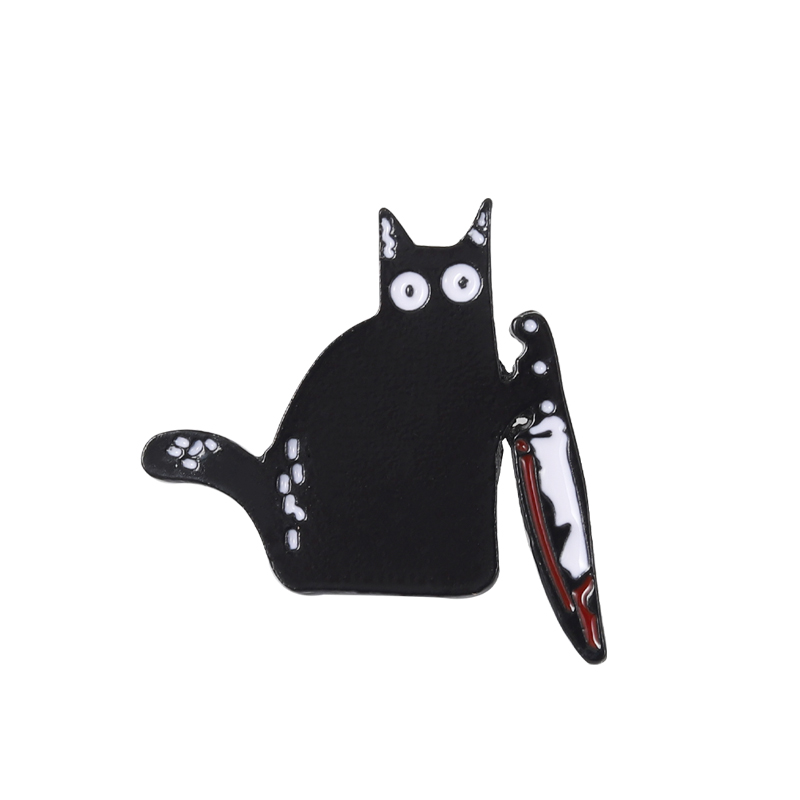 Cat Holding Knife