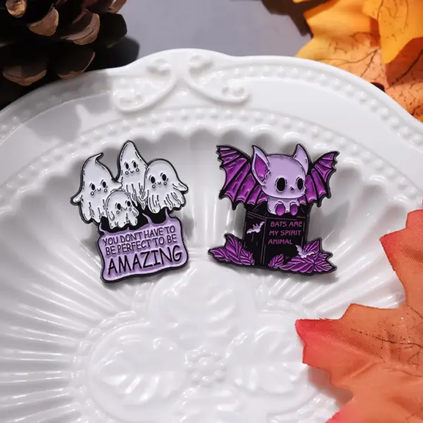 Bats & Skeleton Butterfly Punk Badges