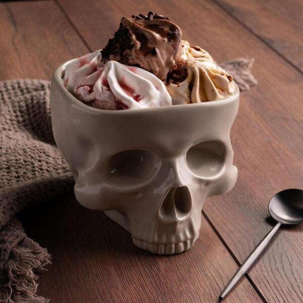 Halloween Skeleton Skull Snack Bowl