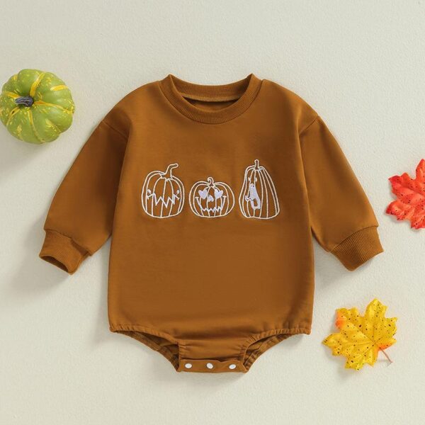 Baby Halloween Pumpkin Romper