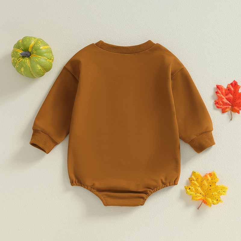 Baby Halloween Pumpkin Romper - Image 3
