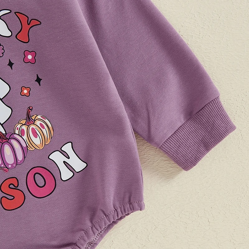 Long Sleeve Ghost Print Bodysuit for Newborns - Image 6