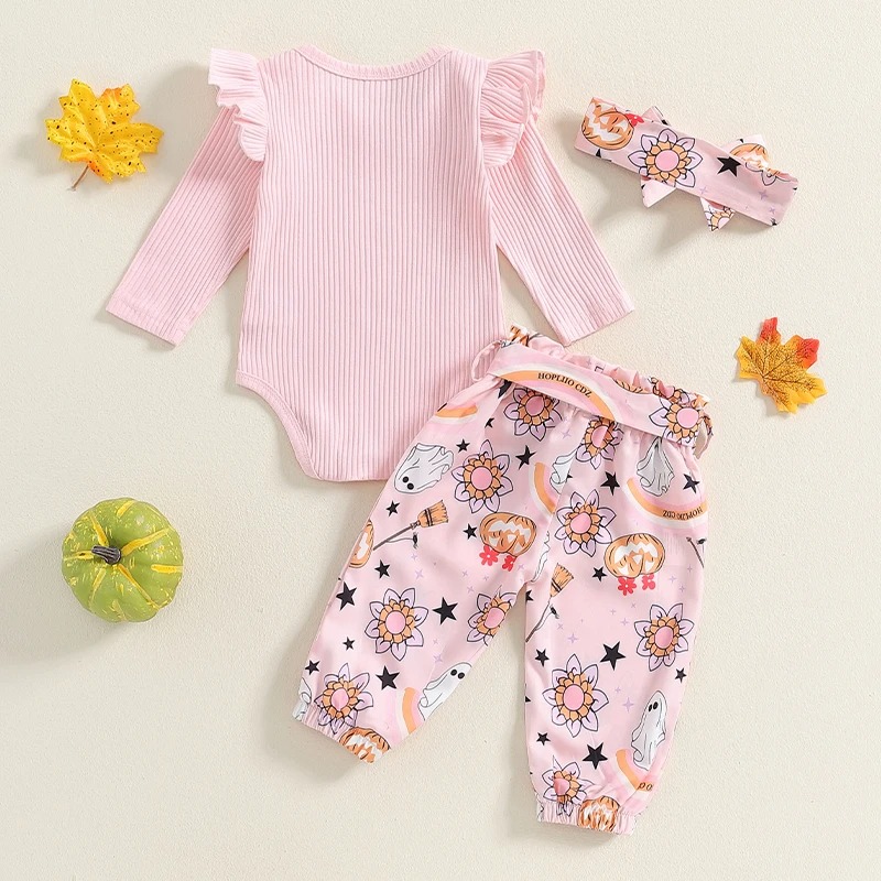 Baby Girl Halloween 4 Piece Fall Set - Image 3