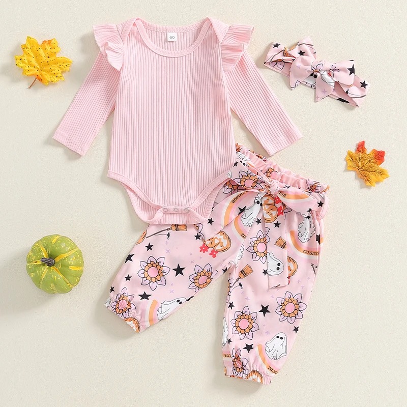 Baby Girl Halloween 4 Piece Fall Set - Image 2