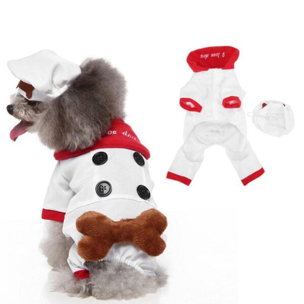 Pet Costume Set with Chef Hat