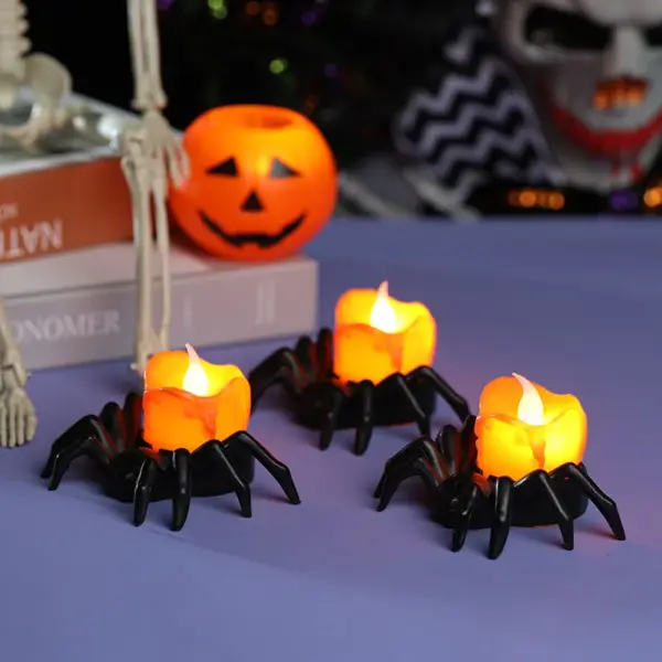 Halloween LED Spider Pumpkin Light
