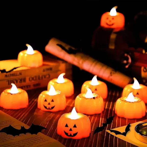 Halloween Pumpkin LED Candle Light