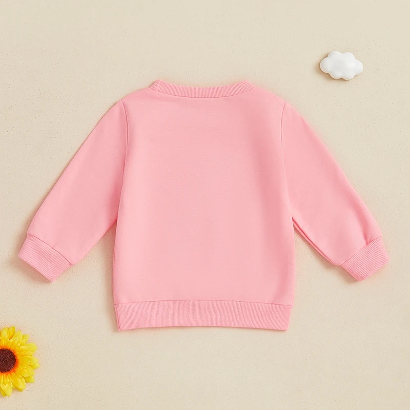Kids Girls Long Sleeve Crew Neck Ghost Embroidery Pullover Hoodie for Halloween - Image 3