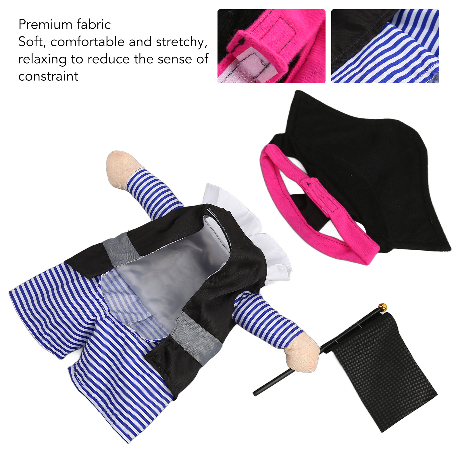 Halloween & Christmas Pet Pirate Costume - Image 2