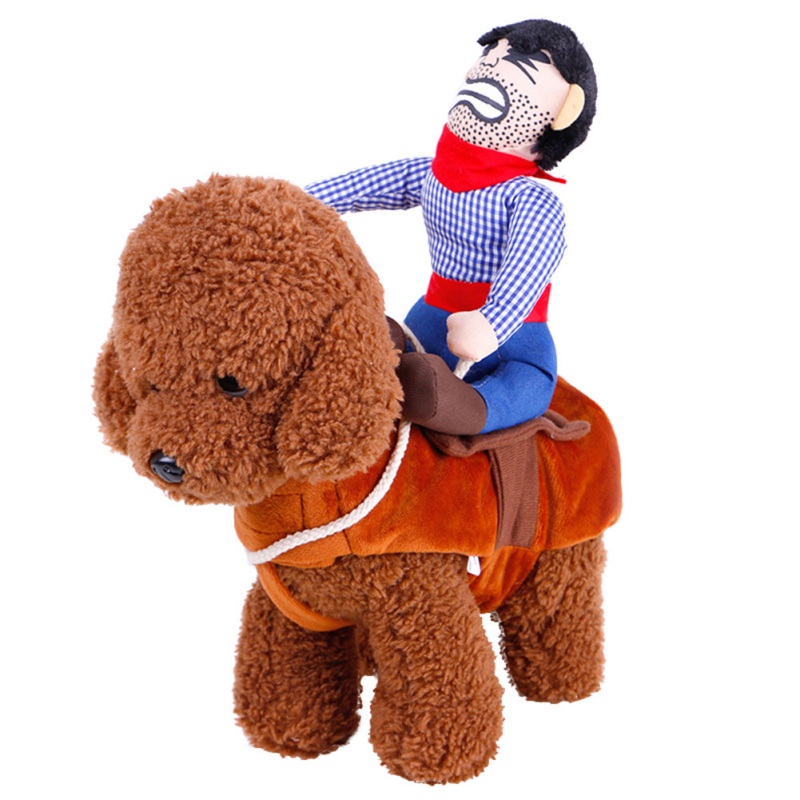 Halloween Dog Costume Cowboy Rider Knight Suit for Small and Medium Dogs - Image 3