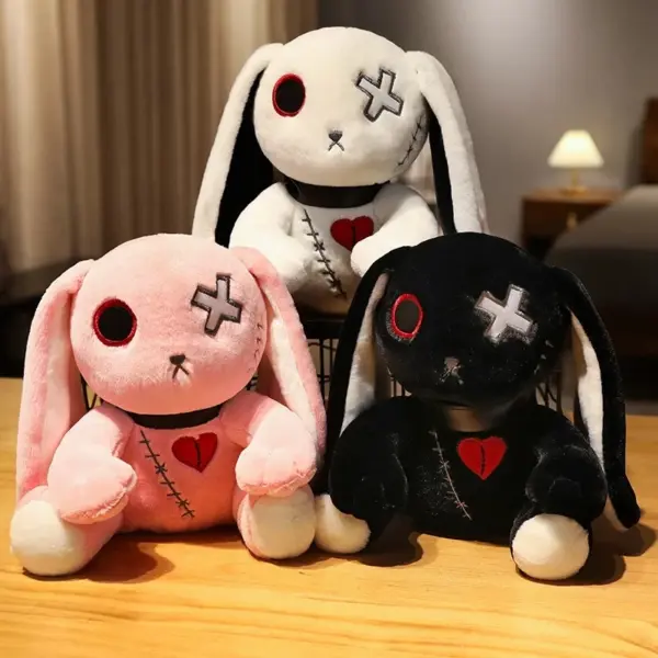 Dark Devil Black Rabbit Plush Toy