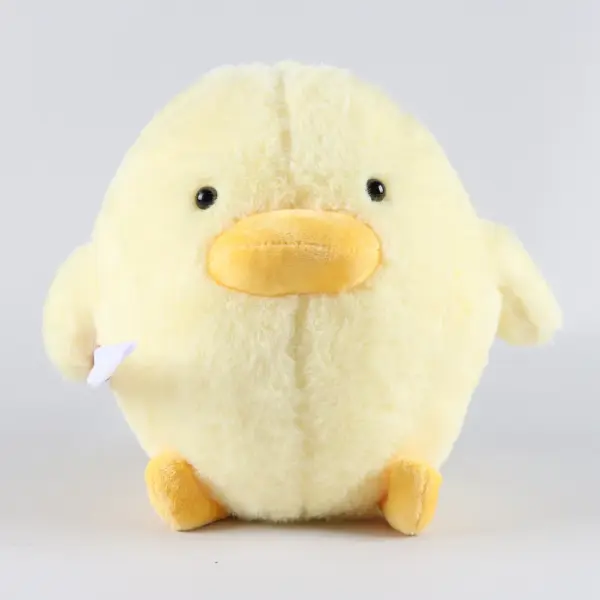 Soft Yellow Duck with Knife Stuffed Doll