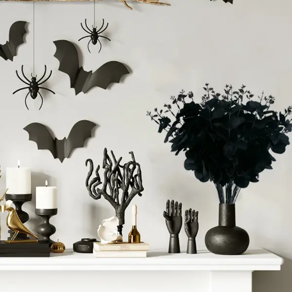 Black Artificial Eucalyptus Stems