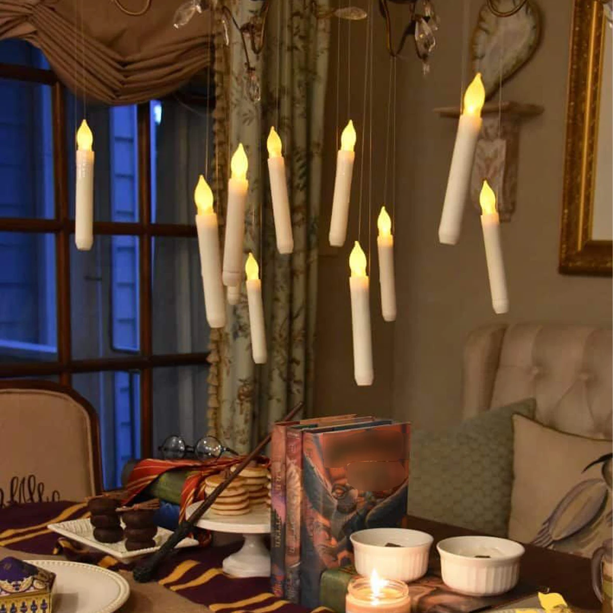 12pcs Floating Flameless LED Taper Candles