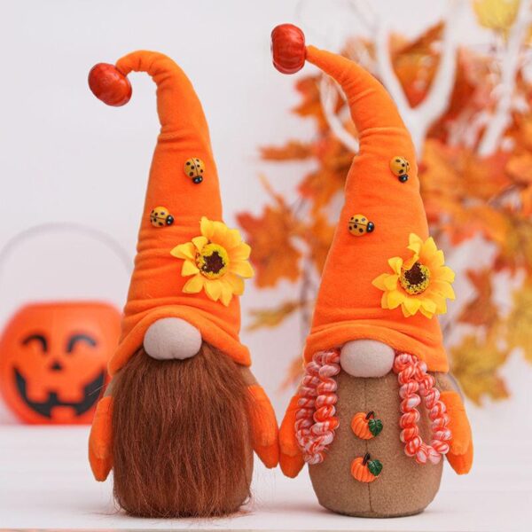 Handmade Thanksgiving Gnome Plush Ornament