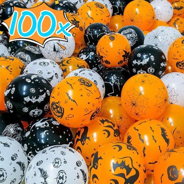 Eerie Evening Essentials: Spooky Halloween Latex Balloons for Themed Parties