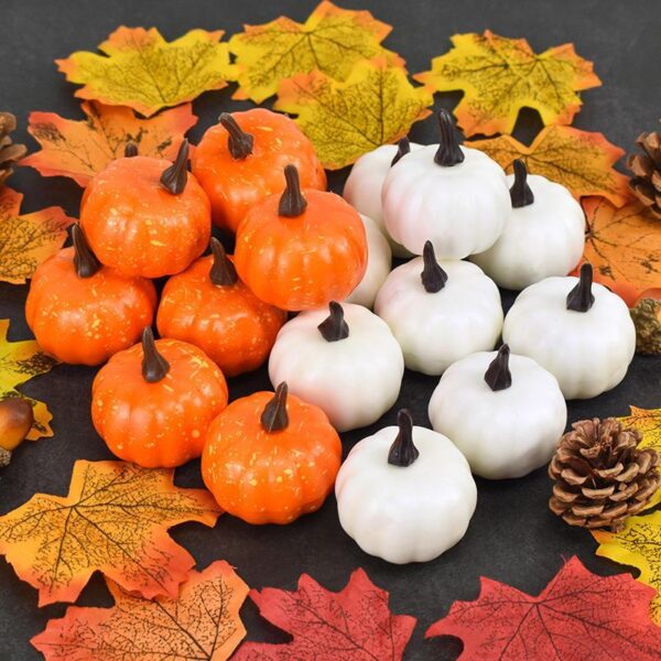Charming Duo-Tone Artificial Pumpkins