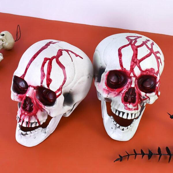 Halloween Bloody Skeleton Head Decoration