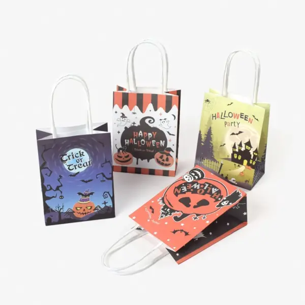 Halloween Kraft Paper Gift Bags