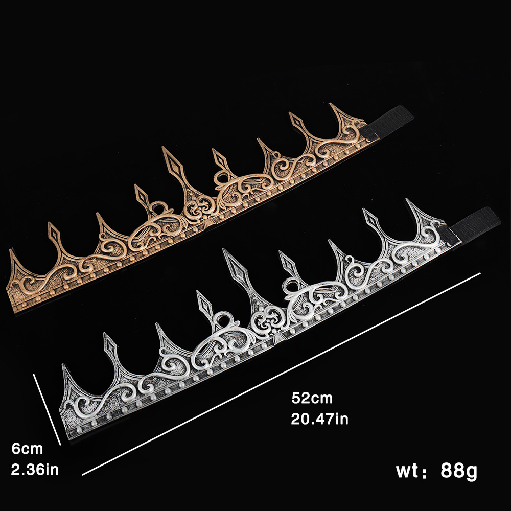 Medieval King Crown Headpiece for Cosplay, Halloween & Party - Image 5