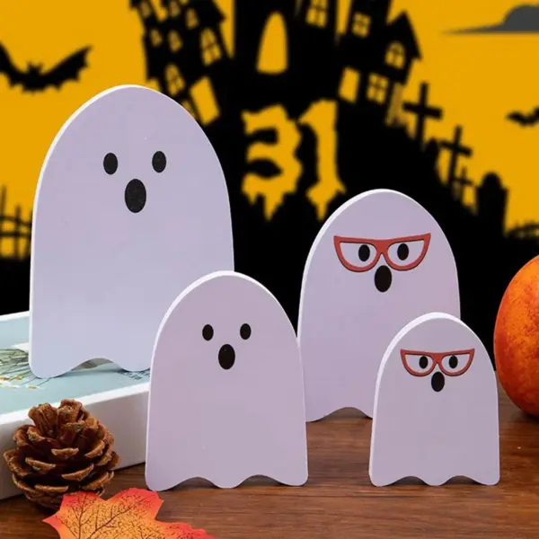 4-Piece Halloween Ghost Tabletop Decorations
