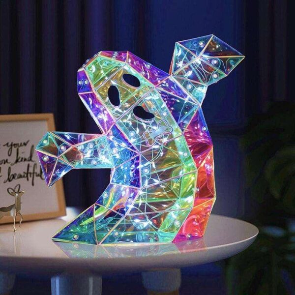 Colorful Ghost LED Light Prism Statue