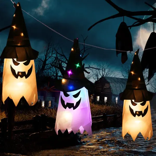 Halloween LED Ghost Hat Light