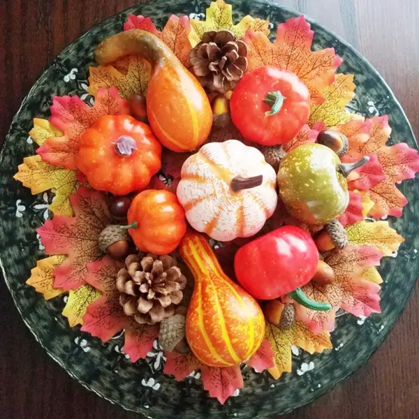 Mini Artificial Pumpkin Set