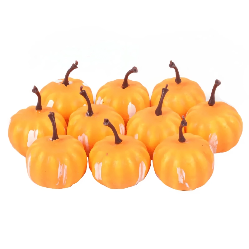10pcs Yellow & White Pumpkins