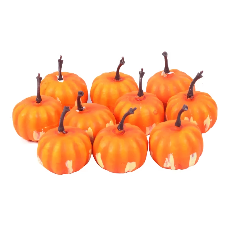 10pcs Orange & White Pumpkins