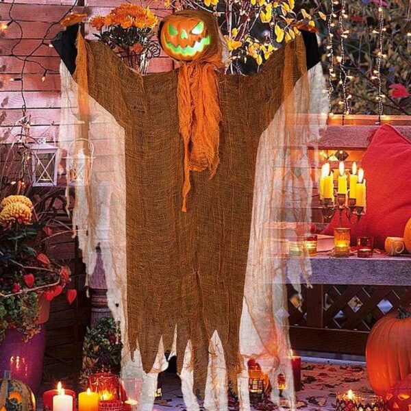 Light-Up Flying Pumpkin Ghost with Spooky Sounds