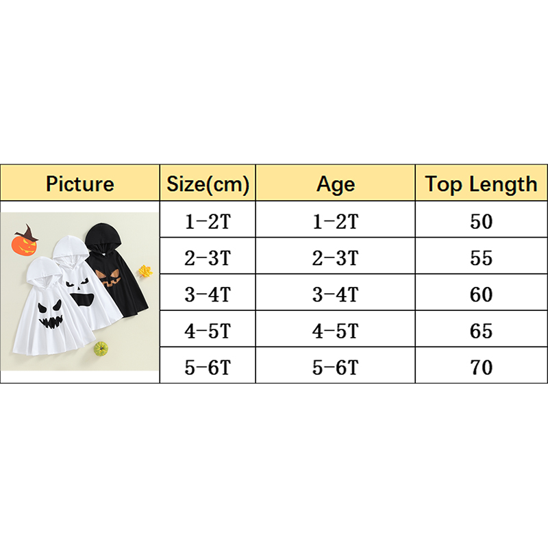 Kids Halloween Ghost Face Cloak - Image 7