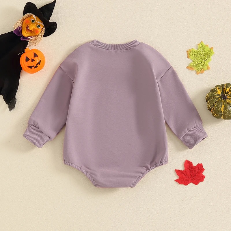 Baby Halloween Pumpkin Romper - Image 5