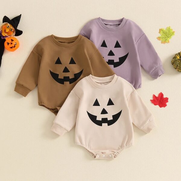 Baby Halloween Pumpkin Romper