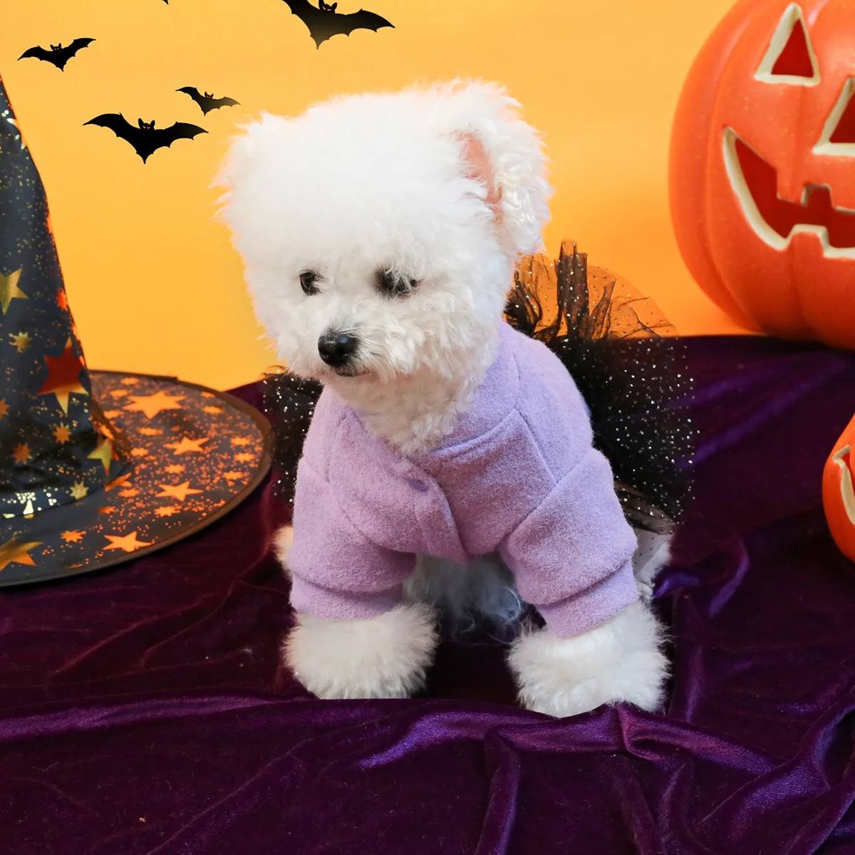 Pet Halloween Mesh Dress Hoodie - Image 3