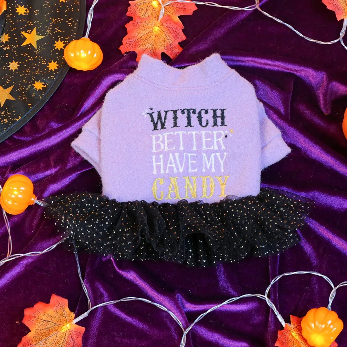 Pet Halloween Mesh Dress Hoodie - Image 5