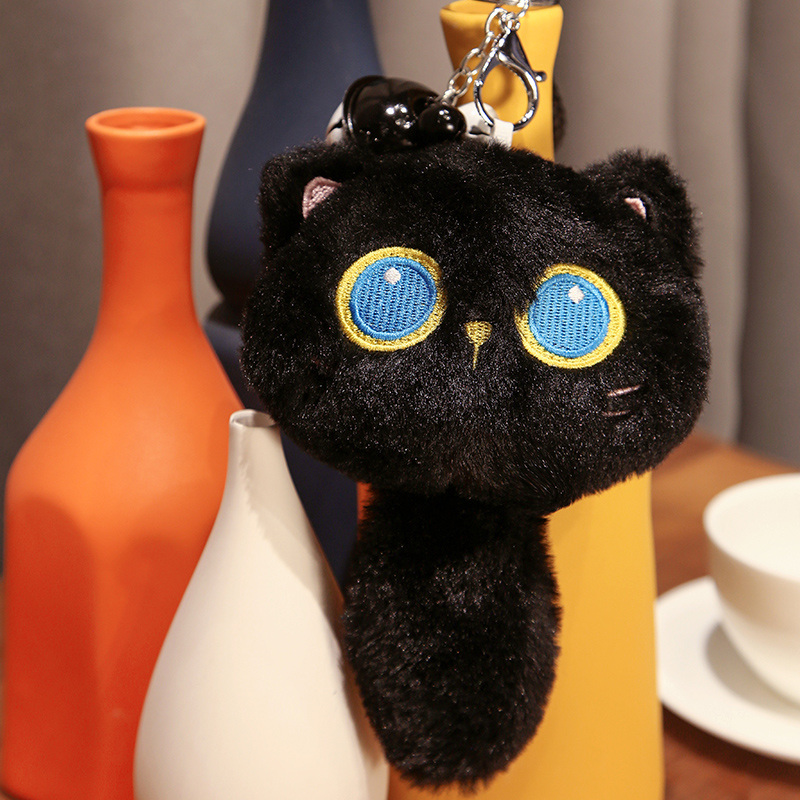 Kawaii Black Cat Plush Pillow - Image 3