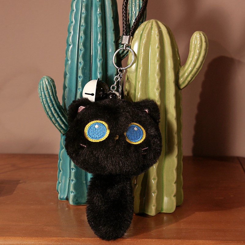 Kawaii Black Cat Plush Pillow - Image 5