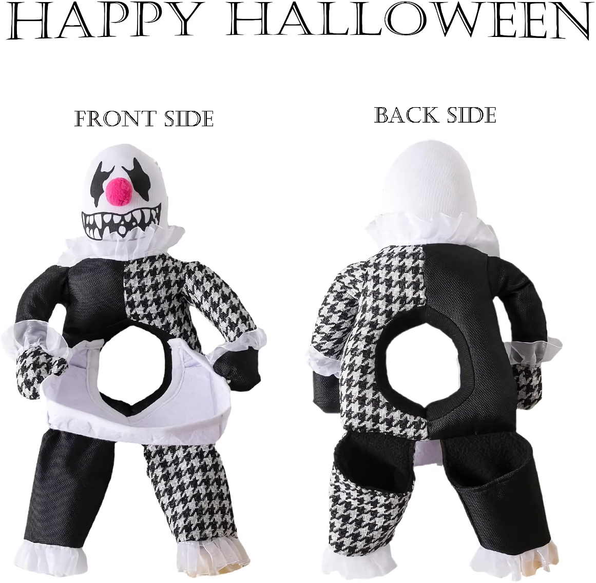 Spooky Demon Dog Costume - Funny Head-on-Plate Outfit for Small to Large Dogs - Image 6