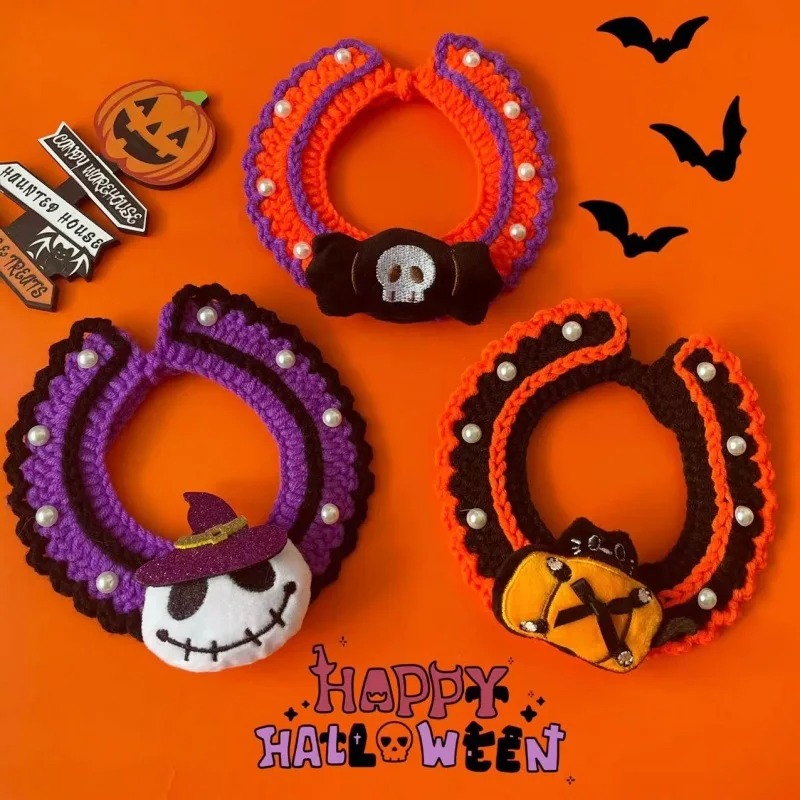 Halloween Ghost Pet Scarf - Image 3