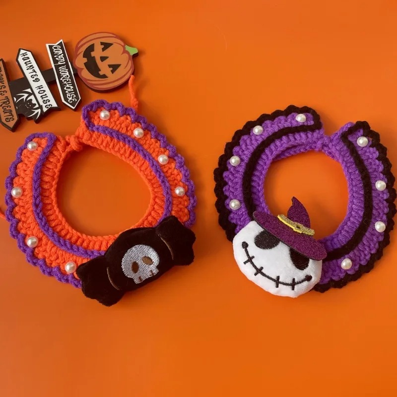 Halloween Ghost Pet Scarf - Image 4