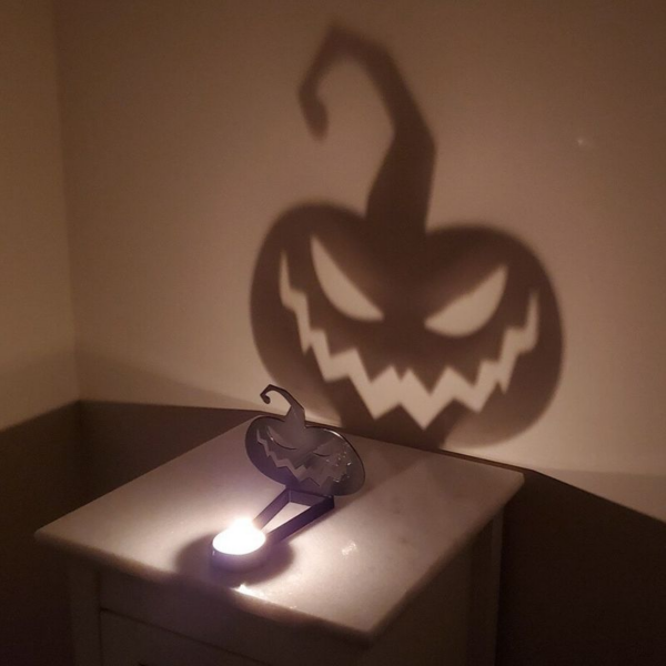 Metal Halloween Candle Holder