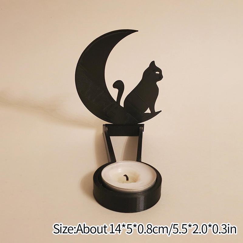 Cat and moon