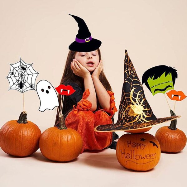 Spooky Halloween Party Photo Booth Props Kit