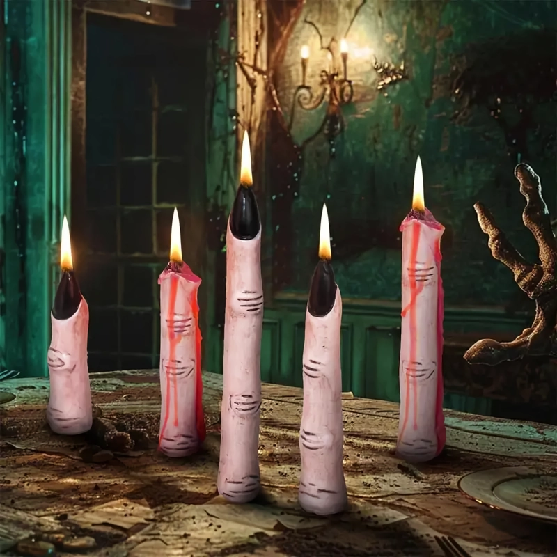 Halloween Witch Finger Candles - Image 4