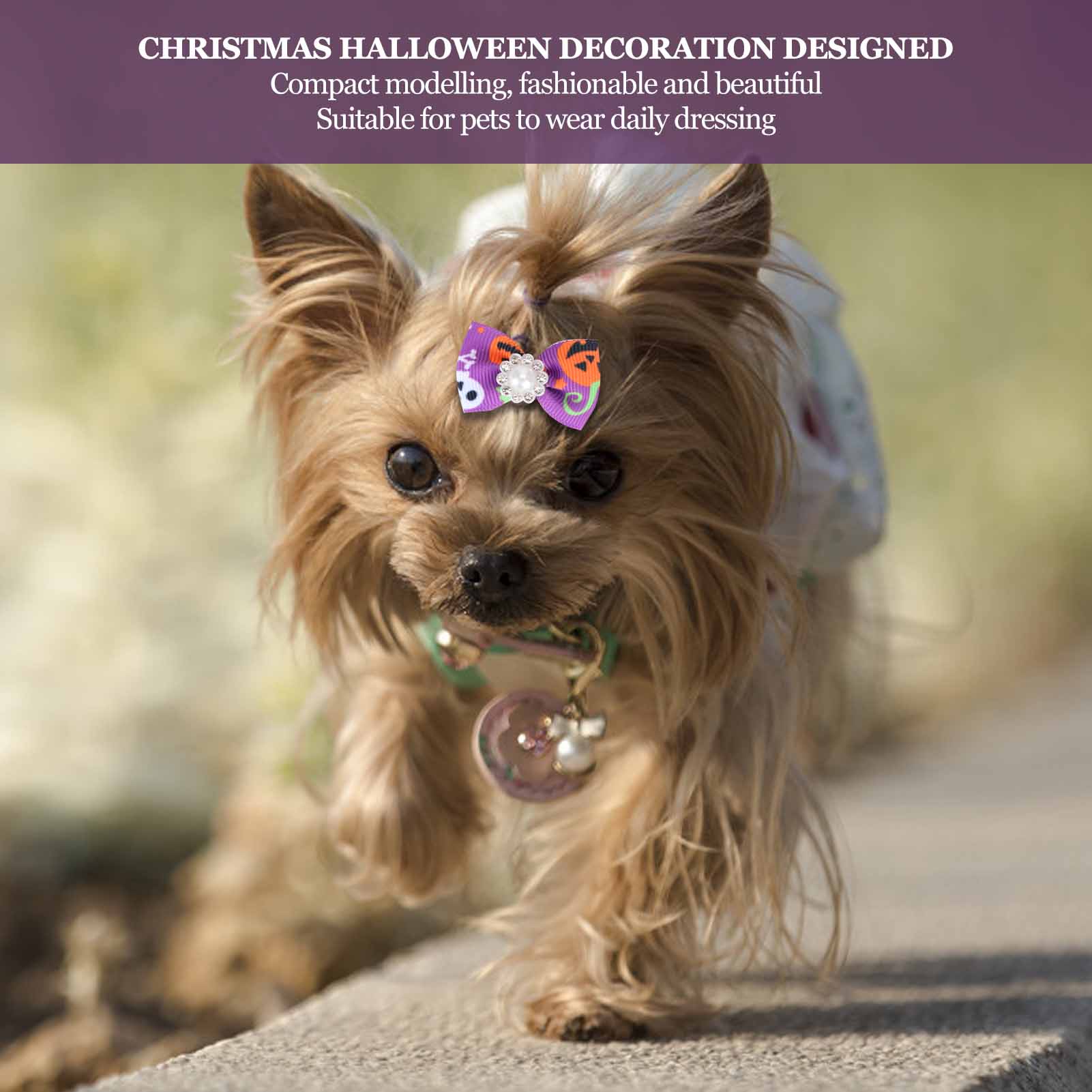 25PCS Pet Christmas & Halloween Festive Accessories for Cats & Dogs - Image 3