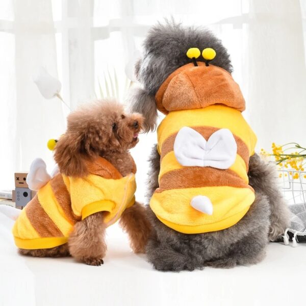 Yellow Bee Dog Jacket