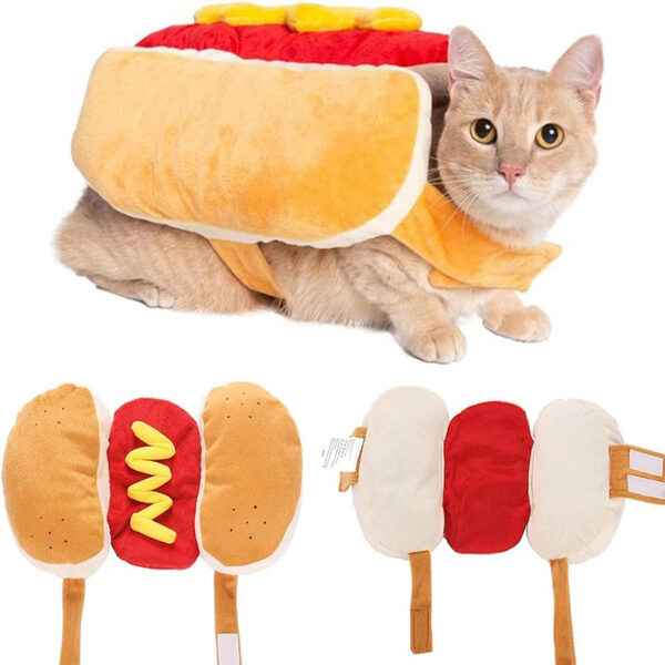 Funny Hot Dog Costume for Pets